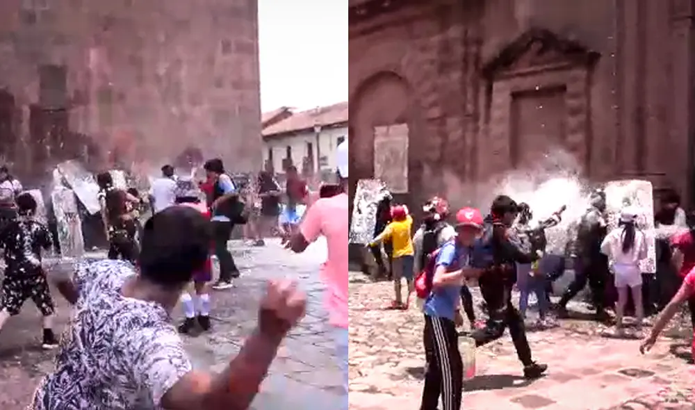 Hecho se registró durante celebraciones del carnaval en Cusco. Foto: Composición de Gerson Cardoso/La República
