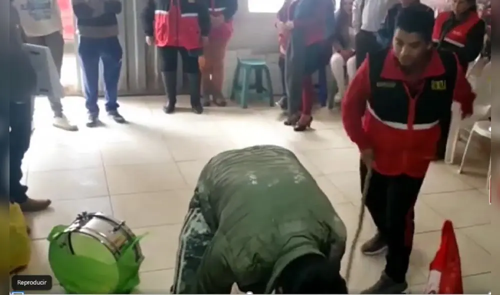 Sujeto recibió tres latigazos por la ronda campesina: Captura de pantalla informativo en la Red