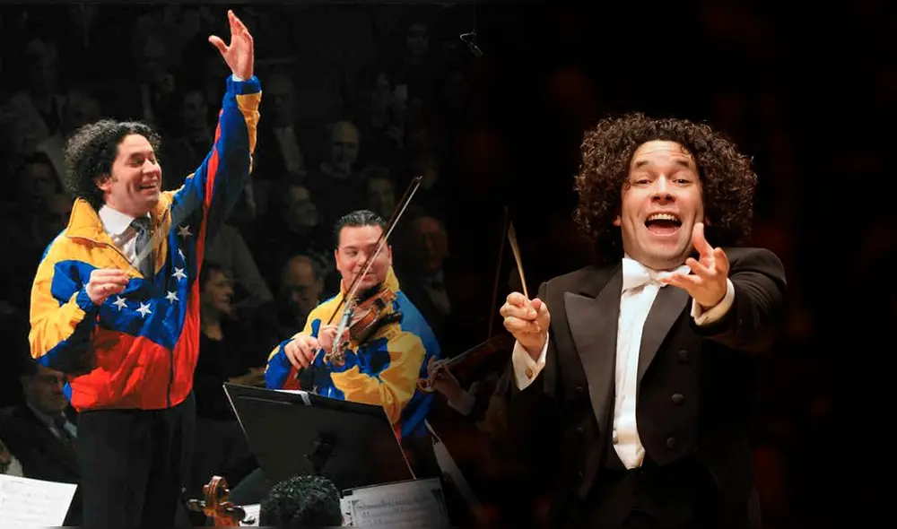 Gustavo Dudamel es el primer latino en dirigir la Filarmónica de Nueva York. Foto: composición LR/Los Angeles Times/Cultura.gal Gustavo Dudamel es el primer latino en dirigir la Filarmónica de Nueva York. Foto: composición LR/Los Angeles Times/Cultura.gal
