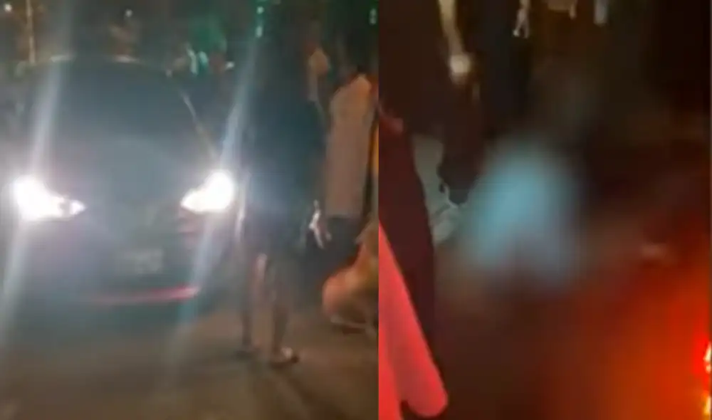 Sicarios intentaron asesinar a un hombre en plena avenida Canto Grande. Foto y video: Panamericana TV