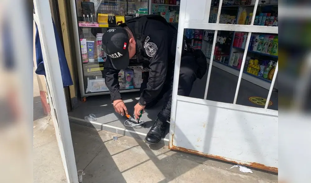 Delincuentes dejan dinamita para amenazar a sus víctimas. Foto: PNP-UDEX