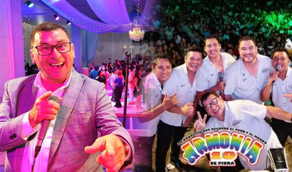 Armonía 10 no fue la primera orquesta de cumbia a la que llegó el 'Gato' Bazán como animador. Foto: composición LR/Armonía 10/Instagram/Don gato y su pandilla/Facebook