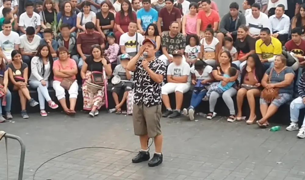 Humoristas se concentran en la Chabuca Granda. Foto: captura Youtube / Carlos Petete Humoristas se concentran en la Chabuca Granda. Foto: captura Youtube / Carlos Petete