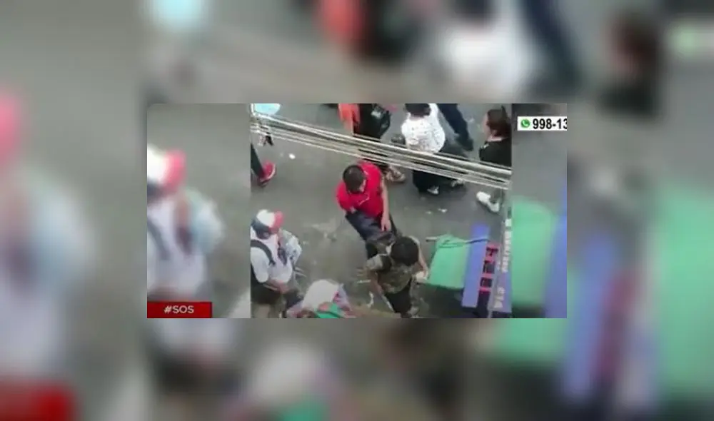 PNP logró capturar a los hampones y fueron conducidos a la comisaría del sector. Foto: captura / América Noticias