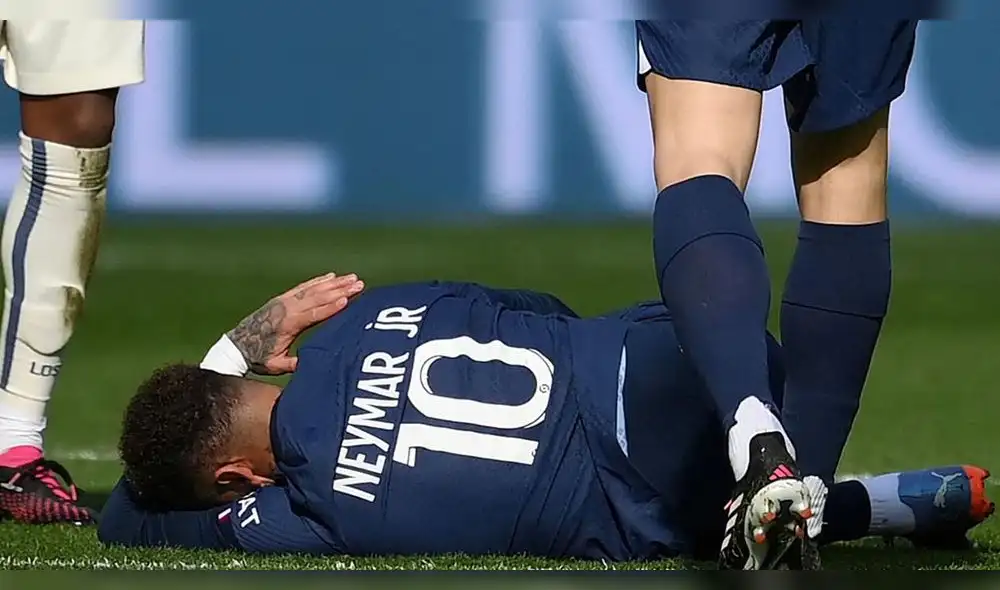 Neymar se lesionó en el partido ante el Lille por la Ligue 1. Foto: EFE