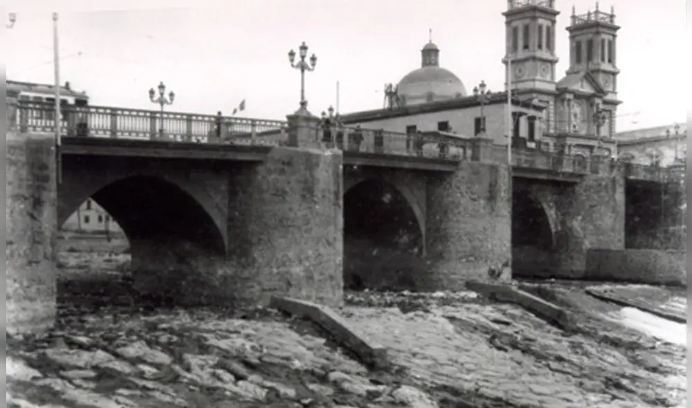 El puente Trujillo, ubicado en el Centro Histórico de Lima, es considerado como el más antiguo de la capital. Foto: repositorio PUCP