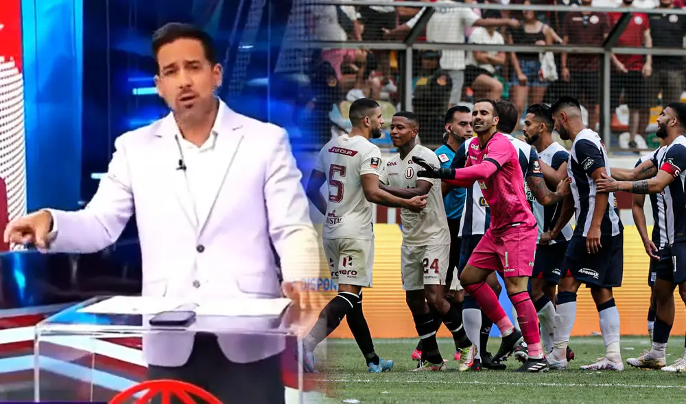 Óscar del Portal se pronunció sobre la denuncia de Universitario a Alianza Lima tras el clásico por Liga 1. Foto: composición de LR - Video: América TV