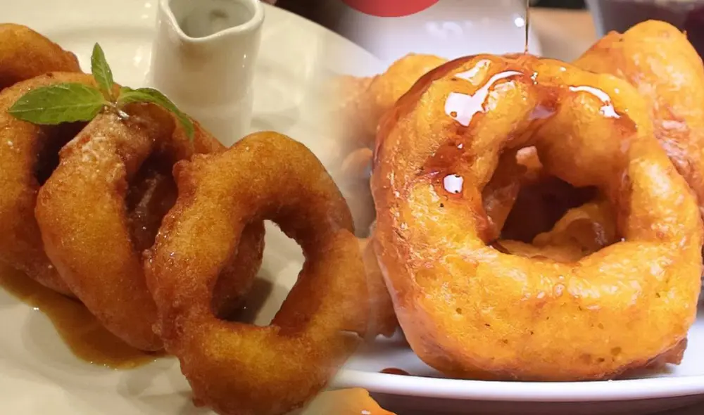En un inicio el postre era llamado buñuelos hasta que le cambiaron de nombre a picarones. Foto: composición LR/El tío Mario/Facebook/Perú delicias
