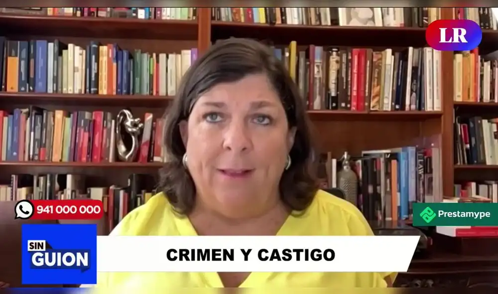 Rosa María Palacios en "Sin guion". Foto: captura LR+