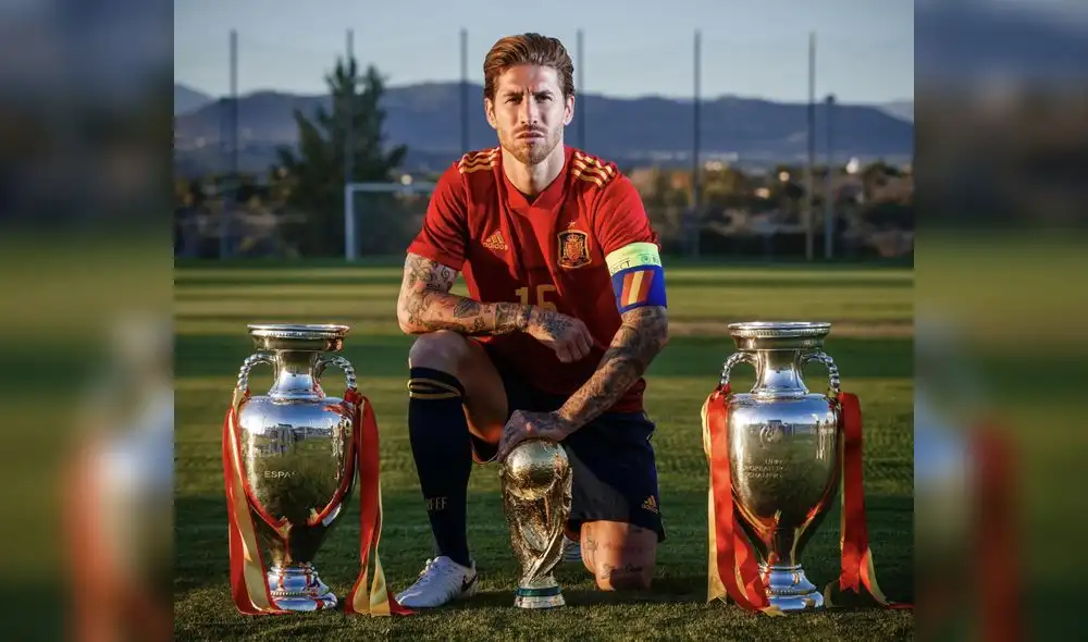 Sergio Ramos jugó 180 partidos oficiales con la selección de España. Foto: Sergio Ramos Sergio Ramos jugó 180 partidos oficiales con la selección de España. Foto: Sergio Ramos