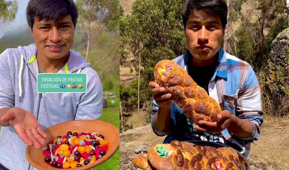 Muchacho realiza recetas que le toman aproximadamente una hora de grabación. Foto: captura Waldir Maqque