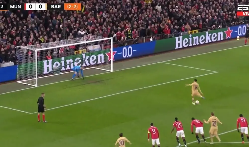 Robert Lewandowski marcó su primer tanto en la Europa League. Foto y video: ESPN Robert Lewandowski marcó su primer tanto en la Europa League. Foto y video: ESPN