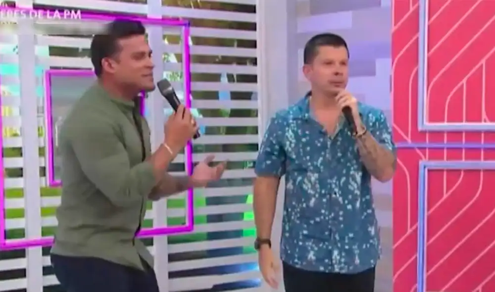 Mario Hart y Christian Domínguez pasaron apuros en vivo. Foto y video: América TV