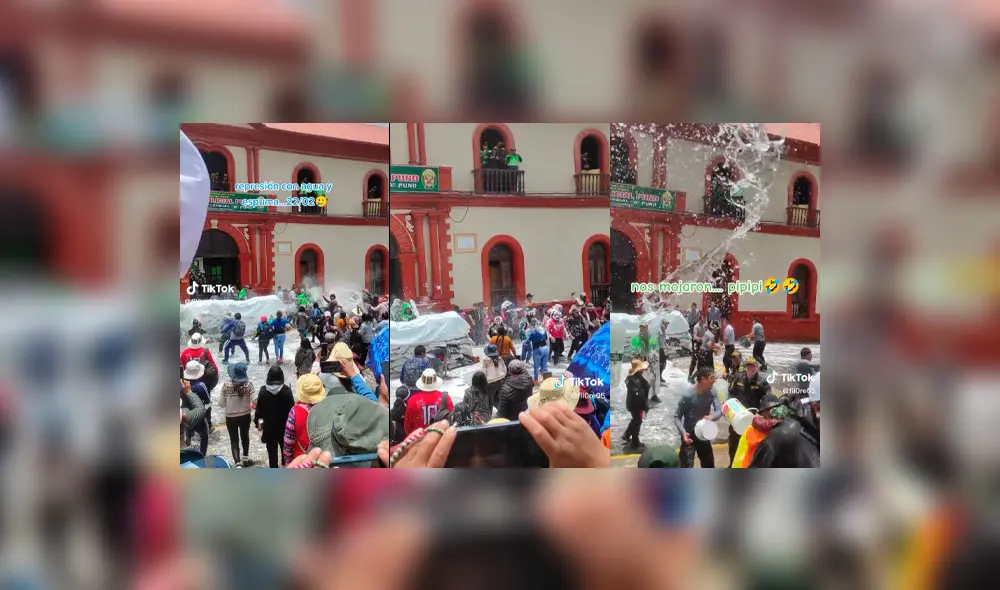La curiosa gresca de carnavales terminó en empate. Foto: composición LOL/captura de TikTok/@fii0re05