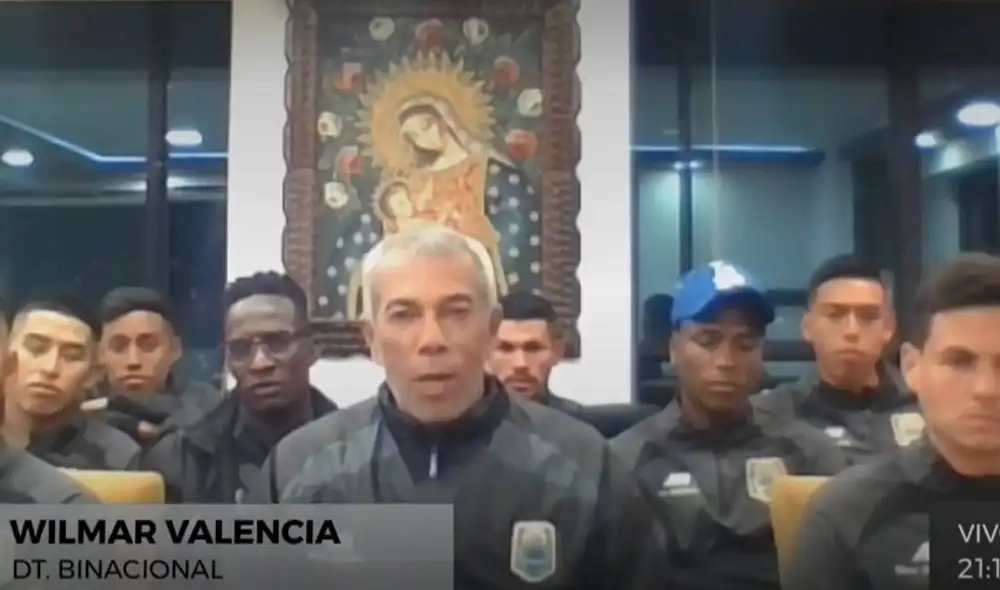 Wilmar Valencia y el plantel de Deportivo Binacional alzaron su voz de protesta. Foto: captura de GolPerú Wilmar Valencia y el plantel de Deportivo Binacional alzaron su voz de protesta. Foto: captura de GolPerú