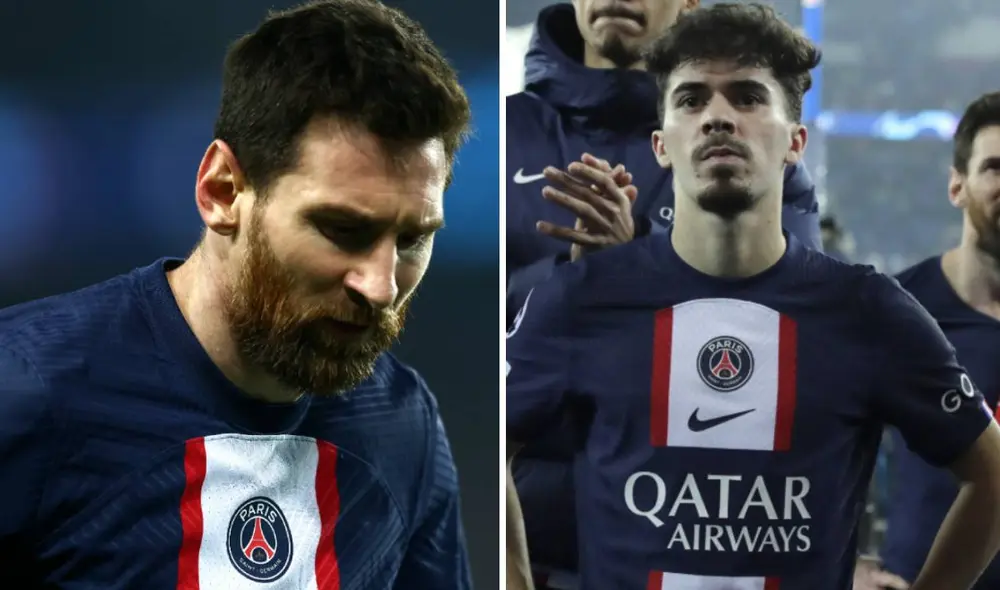 Lionel Messi y Vitinha entrenaron juntos en la previa del clásico de Francia. Foto: EFE Lionel Messi y Vitinha entrenaron juntos en la previa del clásico de Francia. Foto: EFE