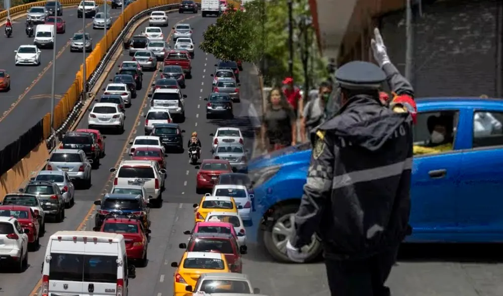 Hoy No Circula es una medida del Gobierno mexicano para mejorar la calidad del aire. Foto: Xacata México/ Getty Images/  Composición LR