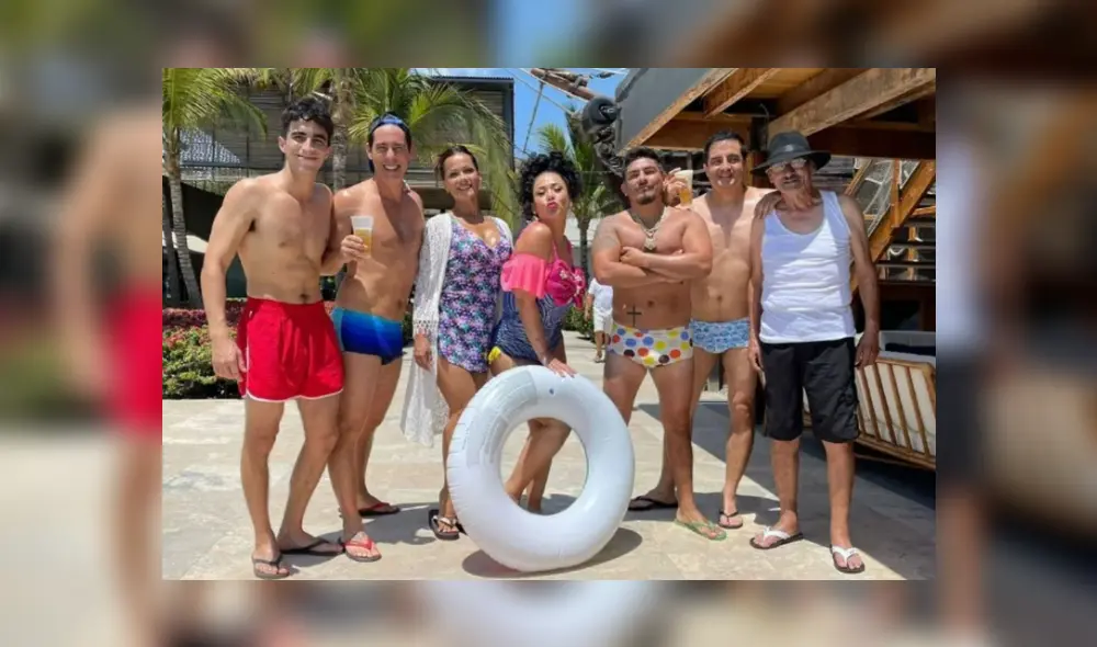 Los Gonzales se van de paseo, luego de su guerra con globos de agua. Foto: América TV