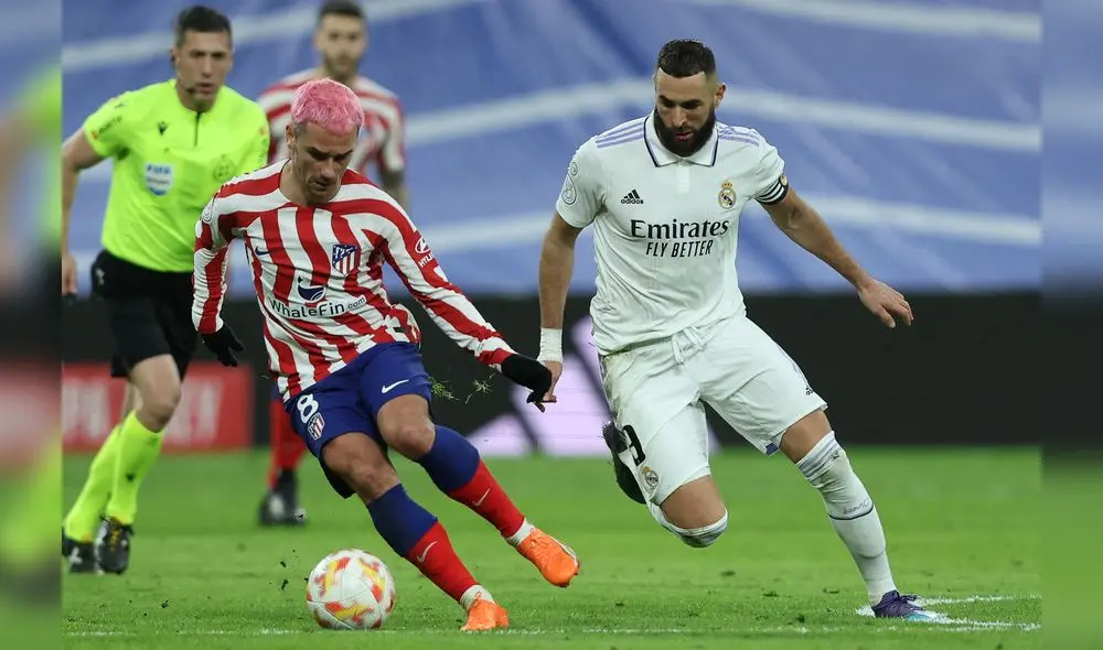 Real Madrid y Atlético Madrid se enfrentan este sábado en el Santiago Bernabéu. Foto: AFP Real Madrid y Atlético Madrid se enfrentan este sábado en el Santiago Bernabéu. Foto: AFP