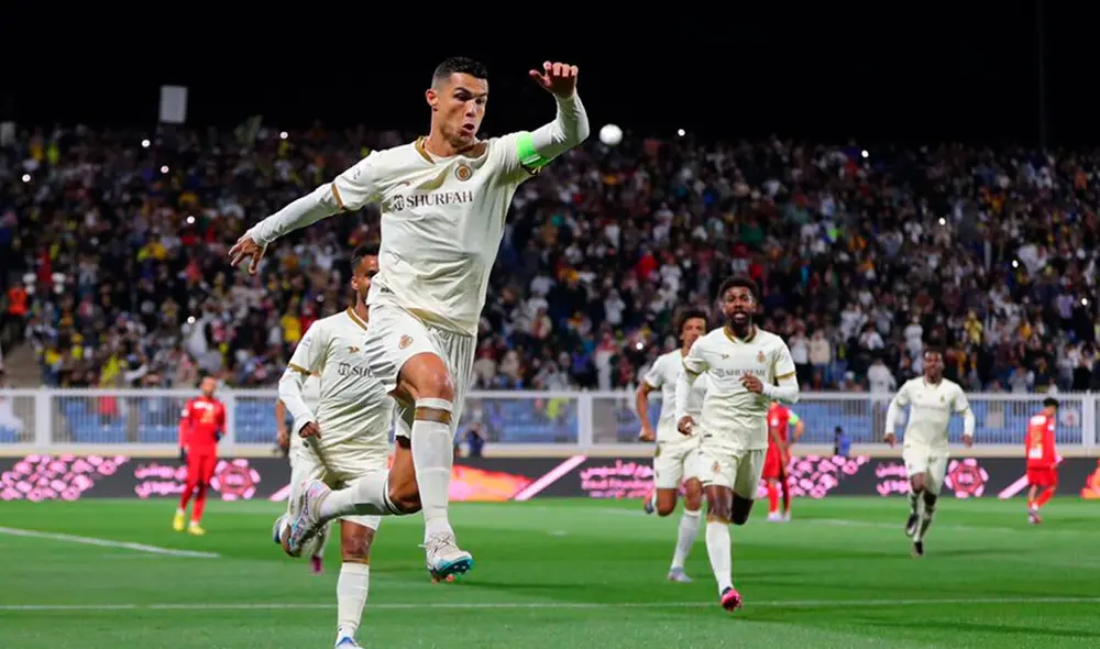 Cristiano Ronaldo es la figura del partido entre Al Nassr vs. Damac por la Liga Saudí. Foto: Al Nassr Cristiano Ronaldo es la figura del partido entre Al Nassr vs. Damac por la Liga Saudí. Foto: Al Nassr