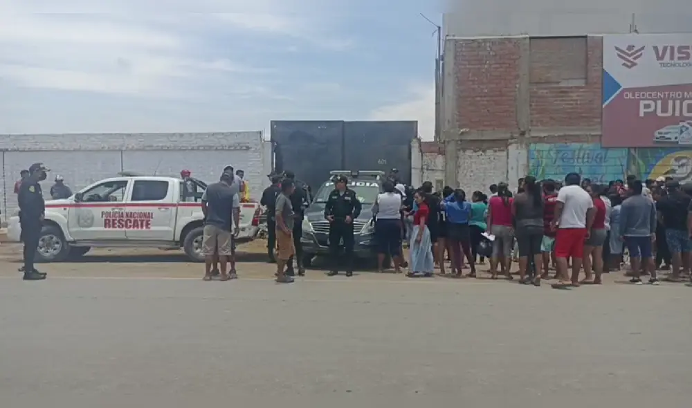 Con ayuda de un helicóptero de la PNP que sobrevoló la zona, se halló el cuerpo sin vida de la menor. Foto: captura de video/Prensa Enlace Informativo.