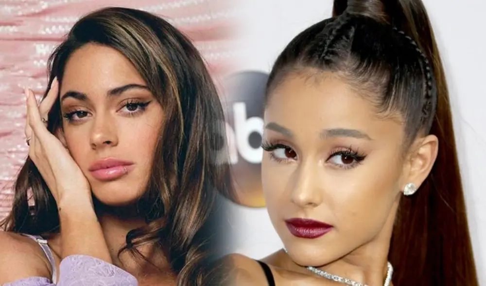 Tini Stoessel fue acusada de plagiar composición audiviosual de tema de Ariana Grande. Foto: composición/AFP