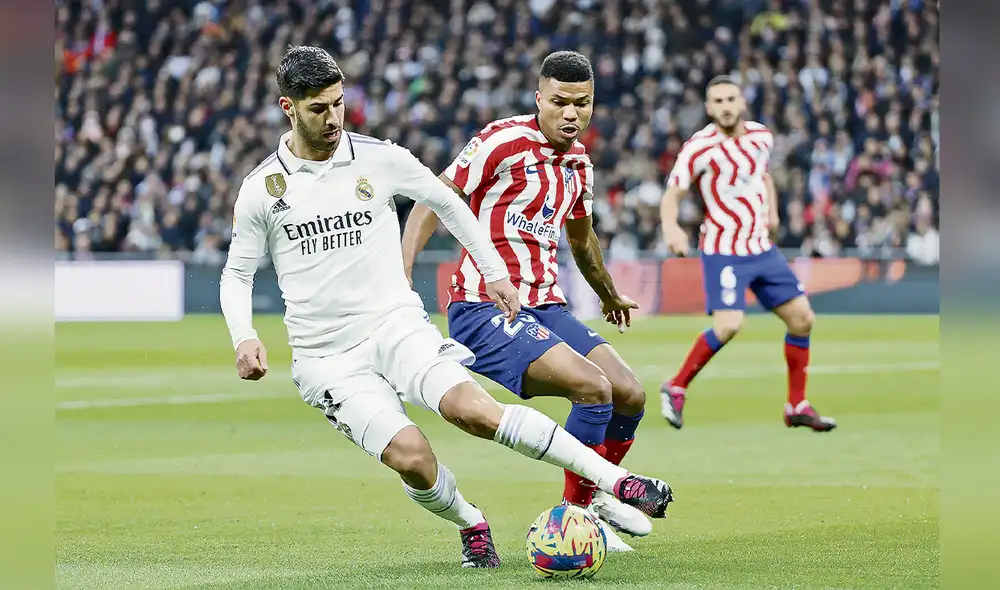 Invicto. Real Madrid lleva tres partidos consecutivos sin perder ante el Atlético de Madrid. Foto: difusión Invicto. Real Madrid lleva tres partidos consecutivos sin perder ante el Atlético de Madrid. Foto: difusión
