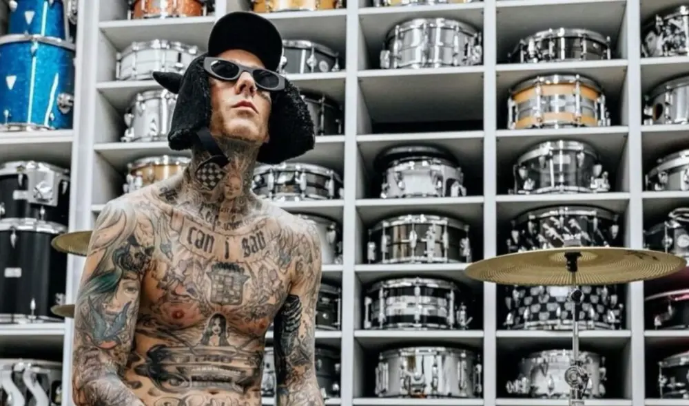 Travis Barker es duda para concierto en Lima. Foto: Instagram/composiciónLR