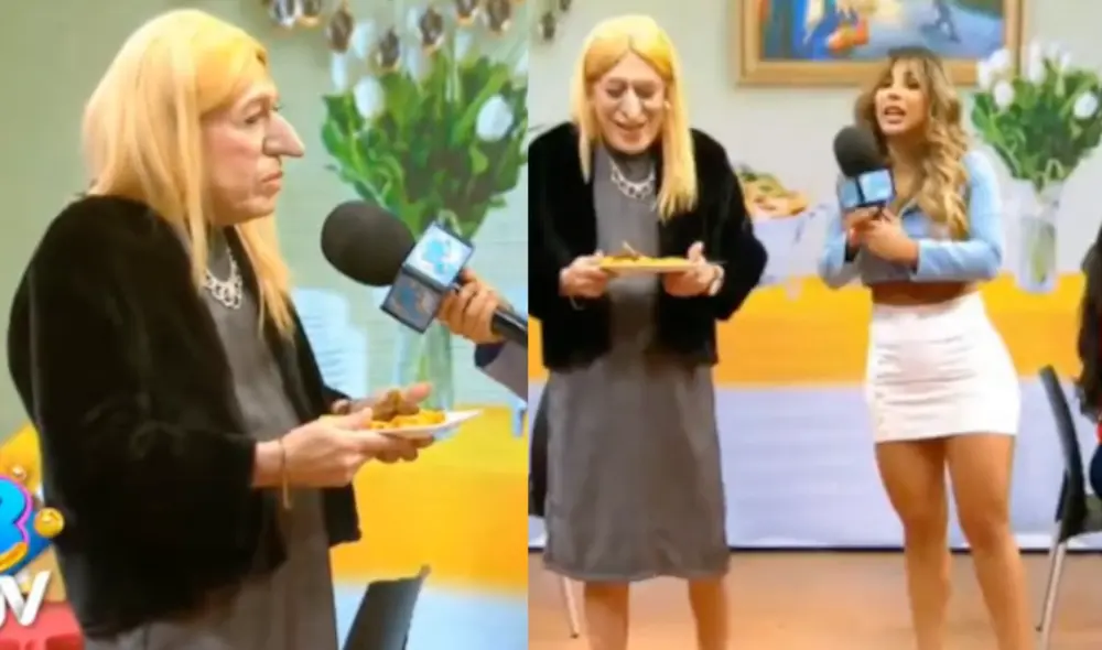 'Yuca' parodió a la congresista María del Carmen Alva. Foto: composición LR/captura de ATV