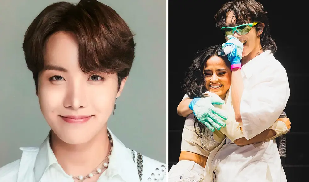 J-Hope y Becky G actuaron juntos en Lollapalooza 2022. Foto: composición LR/BIGHIT Music