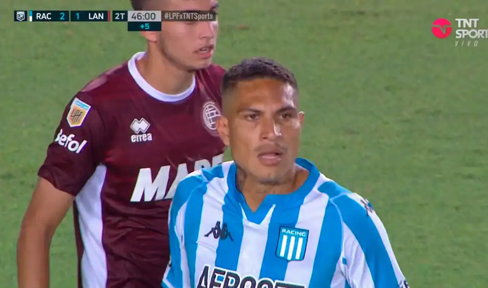 Paolo Guerrero tuvo una ocasión de gol clarita. Foto: captura TNT Sports