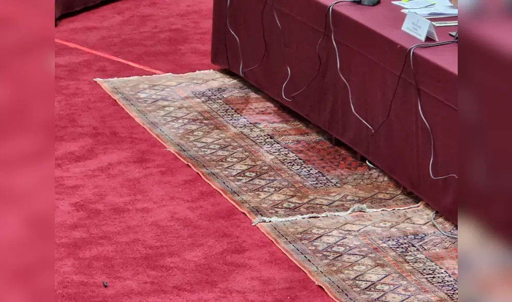 Área administrativa del Congreso brindó conferencia de prensa tras revelarse costo de alfombras. Foto: La República