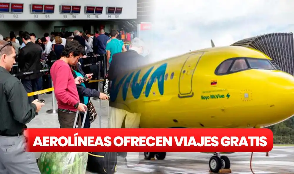 Debido a la crisis de Viva Air, diversas aerolíneas ofrecen asientos sin costo a los pasajeros perjudicados. Foto: Portafolio/ Composición LR Debido a la crisis de Viva Air, diversas aerolíneas ofrecen asientos sin costo a los pasajeros perjudicados. Foto: Portafolio/ Composición LR