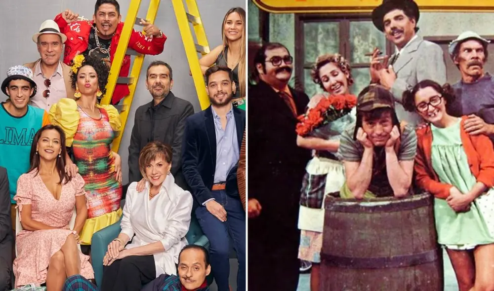 "Al fondo hay sitio" y "El Chavo del 8" son 2 de las series más vistas en sus países de origen, ya que tienen cifras muy similares. Foto: composición LR/América TV/El Universo