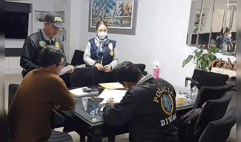 Intervención fiscal junto con la Policía de la Diviac. Foto: Tu Diario Huánuco/PNP Intervención fiscal junto con la Policía de la Diviac. Foto: Tu Diario Huánuco/PNP