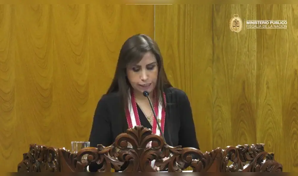 Fiscal Patricia Benavides dio un mensaje rechazando la investigación preliminar. Foto: Captura de pantalla