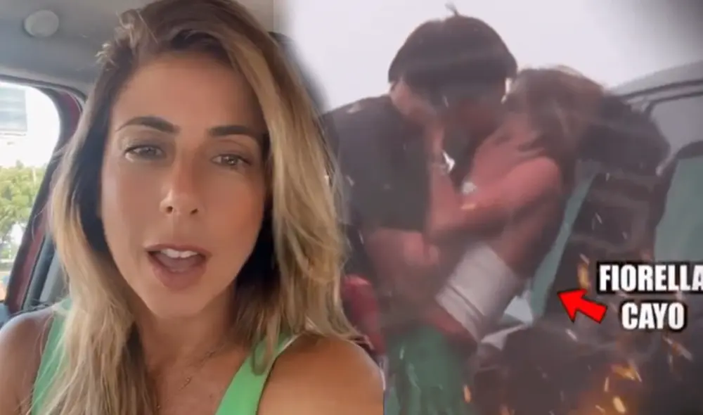 Fiorella Cayo fue ampayada por las cámaras de "Amor y fuego". Foto: composición LR/ Instagram/ Willax