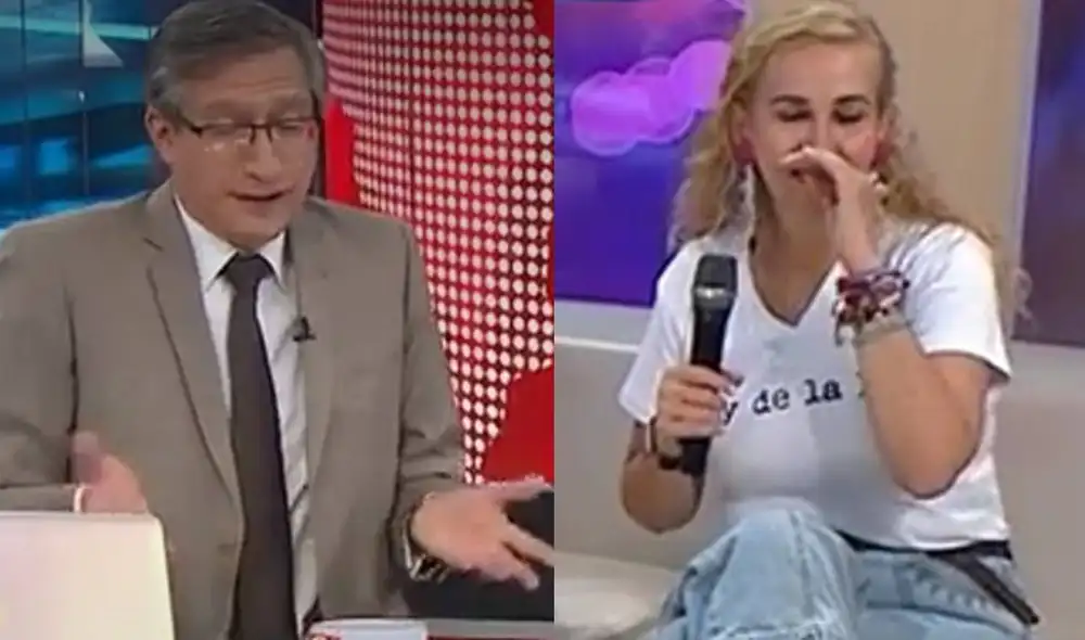 Federico Salazar bromeó con su esposa Katia Condos. Foto: capturas de América TV