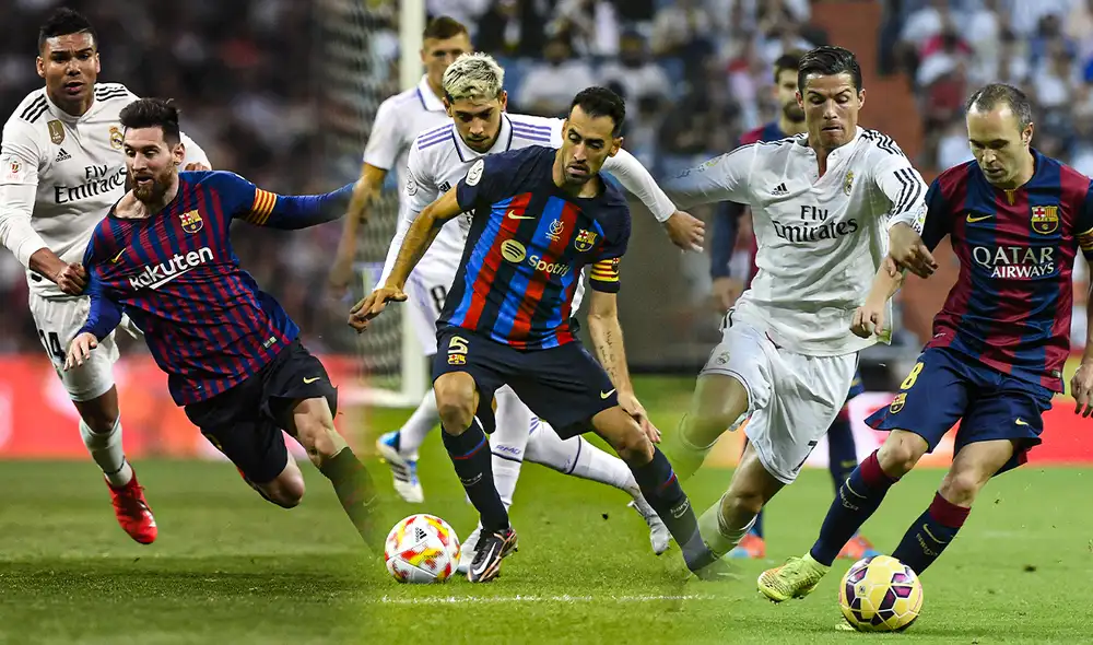 Real Madrid vs. Barcelona: los clásicos tienen como mayor ganador al cuadro blanco. Foto: composición de La República/AFP Real Madrid vs. Barcelona: los clásicos tienen como mayor ganador al cuadro blanco. Foto: composición de La República/AFP