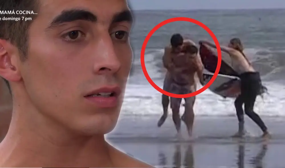Jaimito González fue rescatado del mar por Mike de las Casas. Foto: composición LR/captura de América TV