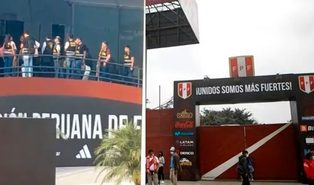 Personal de la Fiscalía de la Nación llegó a la Videna. Foto: captura/Twitter