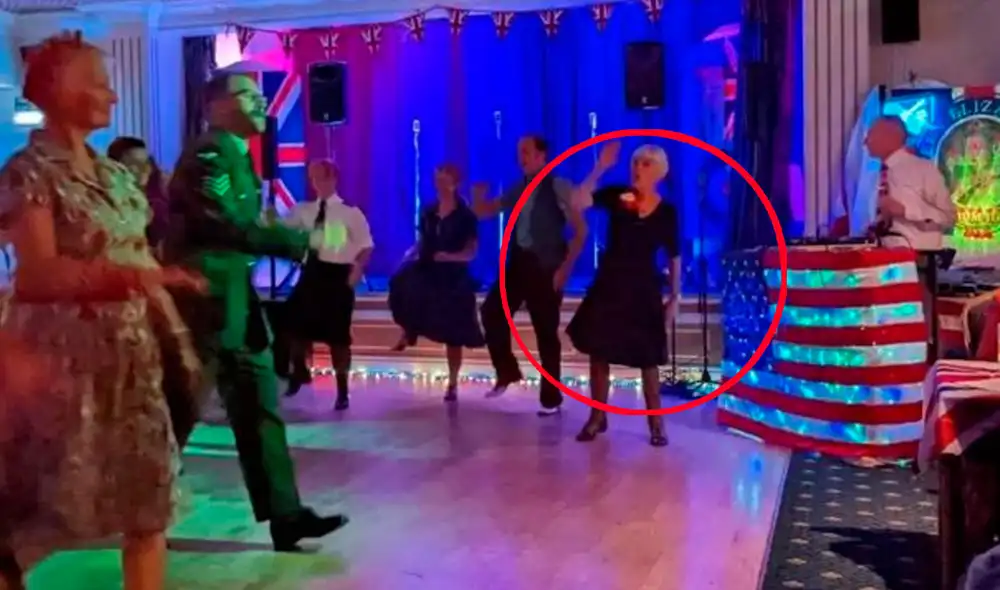 Linda Williams se la pasó bailando toda la noche pese a que horas antes se había sentido un poco mal. Foto: BBC