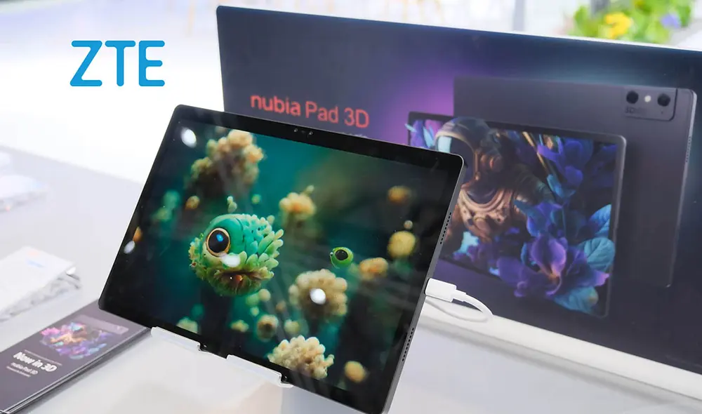 La tablet Nubia Pad 3D cuenta con la tecnología de vanguardia de campo de luz 3D de Leia. Foto: ZTE La tablet Nubia Pad 3D cuenta con la tecnología de vanguardia de campo de luz 3D de Leia. Foto: ZTE
