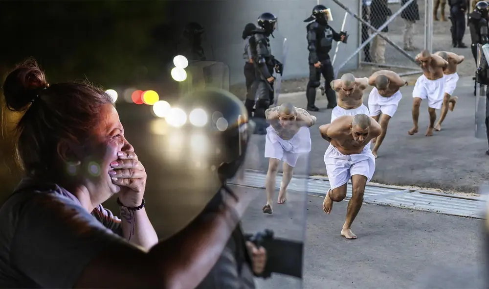 La declaración se da después del traslado de 2.000 presos a la “cárcel más grande América” en el Salvador. Foto: composición LR/AFP La declaración se da después del traslado de 2.000 presos a la “cárcel más grande América” en el Salvador. Foto: composición LR/AFP