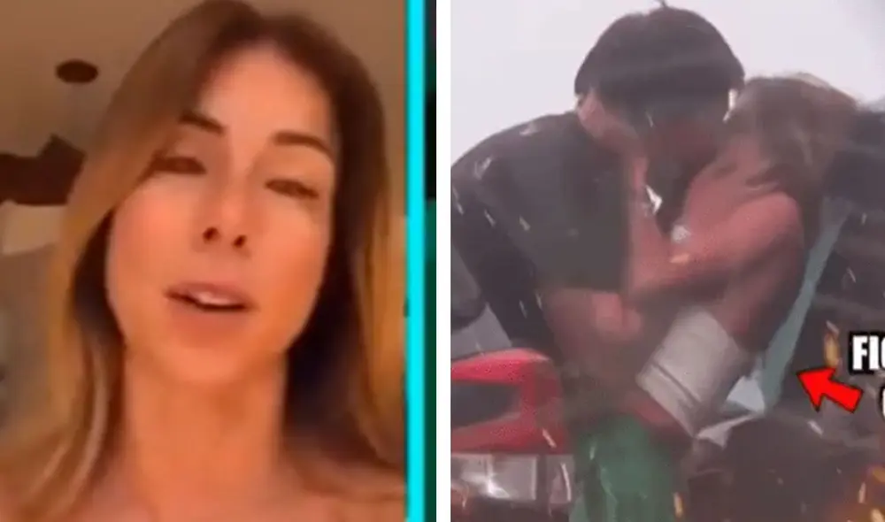 Fiorella Cayo fue captada besándose con André Castañeda. Foto: Instagram Fiorella Cayo/ Amor y fuego