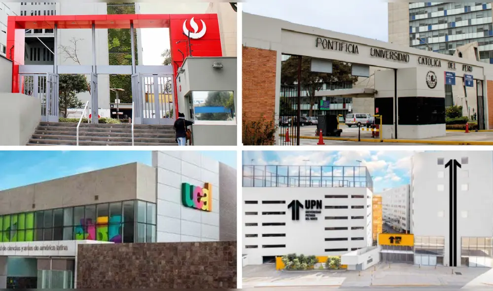 Existen muchas opciones de universidades para estudiar la carrera de Comunicación Audiovisual. Foto: composición LR/UPC/PUCP/UCAL/UPN