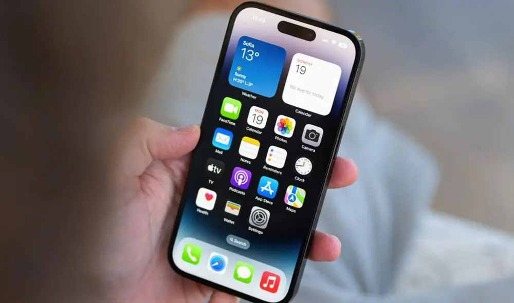 El iPhone 14 Pro destaca por su pantalla Super Retina XDR de 6,1 pulgadas. Foto: Apple