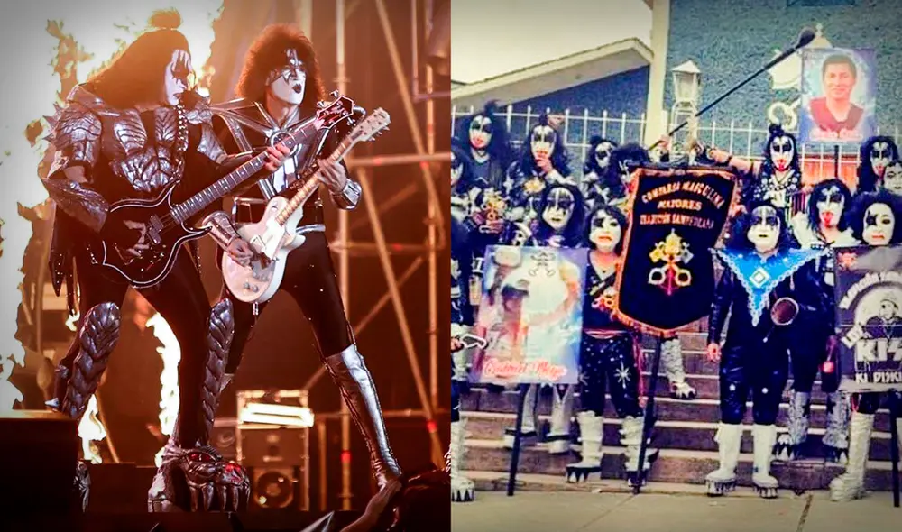 Kiss felicitó al grupo por su participación en el Carnaval de Cajamarca. Foto: Composición Jazmin Ceras LR / Facebook Kiss/ Uno TV Kiss felicitó al grupo por su participación en el Carnaval de Cajamarca. Foto: Composición Jazmin Ceras LR / Facebook Kiss/ Uno TV