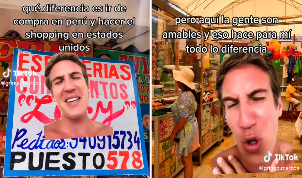 Usuarios en redes aplaudieron las emotivas palabras del turista. Foto: composición LR/TikTok/@Gringo.marcos