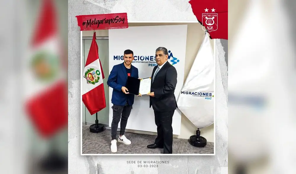 Bernardo Cuesta estaría próximo a debutar para el FBC Melgar el próximo 12 de marzo. Foto: FBC Melgar